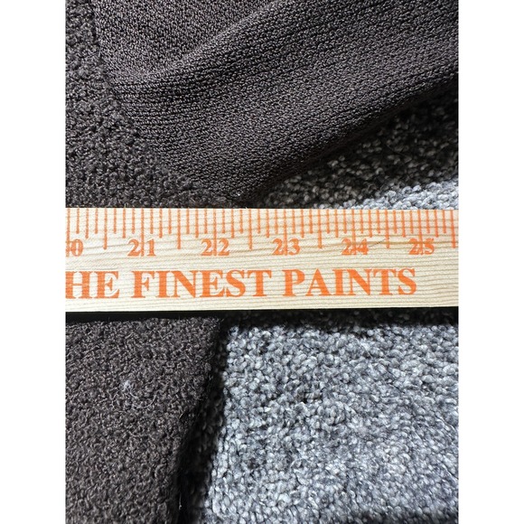 St John Sweater Pants Set Womens Medium Brown Gold Chain Detail Made USA Damaged - Picture 11 of 16